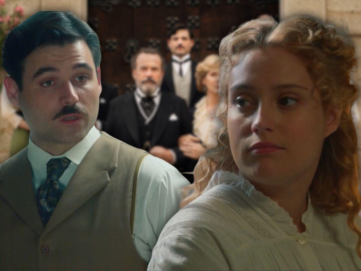 cast la promessa sullo sfondo e manuel e jana in primo piano