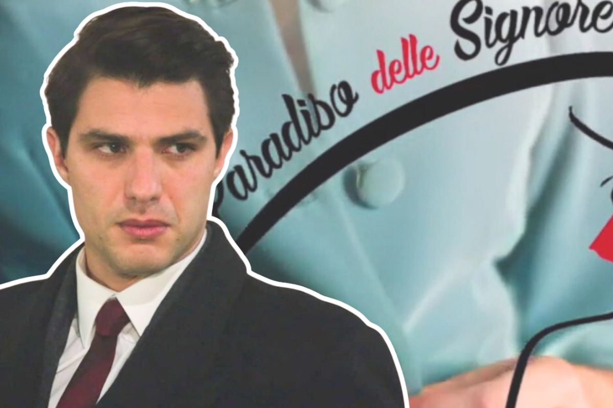 Marcello e logo Paradiso delle signore